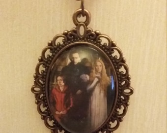 Crimson Peak copper pendant