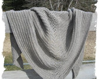 Lace Shawl Pattern Easy Lace Knitting Pattern Beginner Knitting Pattern