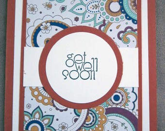 Handmade Get Well Soon Card; Stampin' Up! Get Well Card