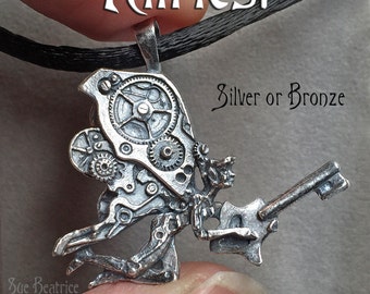 The Steampunk Fairy (solid sterling silver)