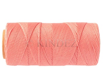 Waxed Cord for Macrame, 15 meters/16 yards Linhasita 324 Beading Cord, Dream catcher, Macrame Thread, Best Cord for Macrame - Pink
