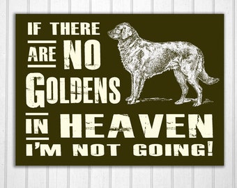 Golden Retriever Wood Sign Hand Screened