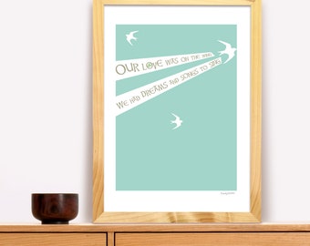 The Fields of Athenry Modern Irish Trad Poster