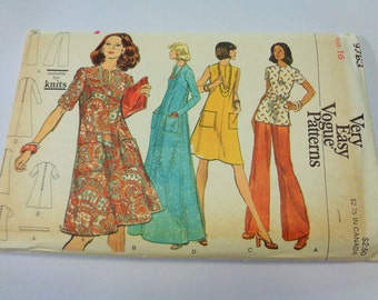 UNCUT #8763 Very Easy VOGUE Misses' Dress, Tunic and Pants Sewing PATTERN Size 16