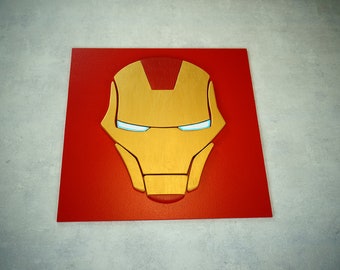 Superhero Ironman, Wall art, Kids bedroom wall art, playroom