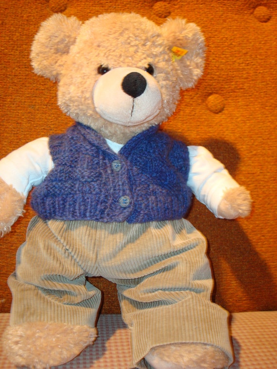 teddy bear with vest