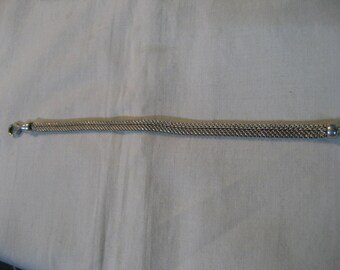 S 9.5g BRAID 925 Sterling SILVER BRACELET