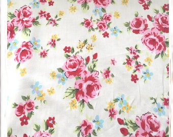 Floral Cotton Fabric Metre Fat Quarter Limited Crafting Sewing Fabric Material Handmade Projects Quilting Sewing Projects