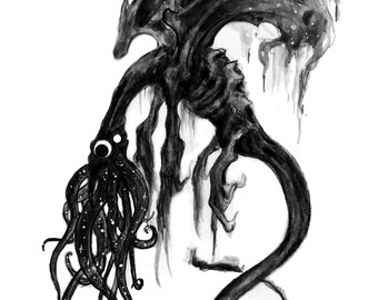 The Snallygaster, original (6x8")