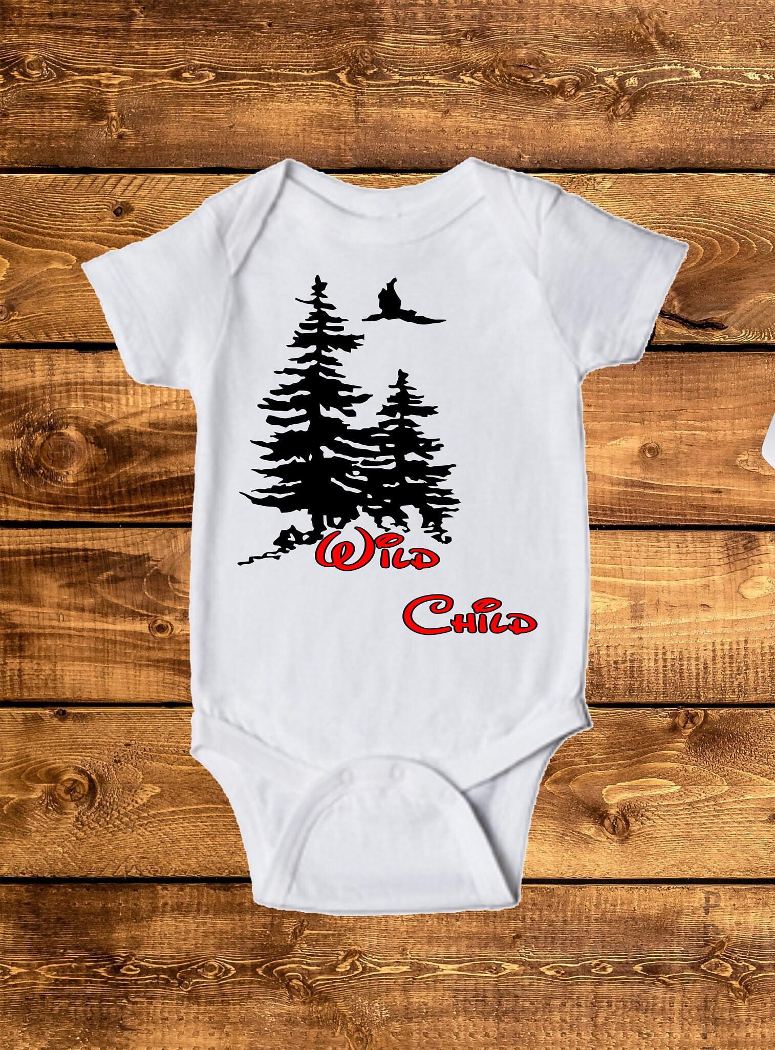 Wild Child Infant Bodysuit Hunting Wild Child Baby One Piece