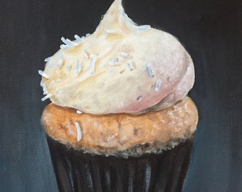 Cupcake painting (print) 8x10