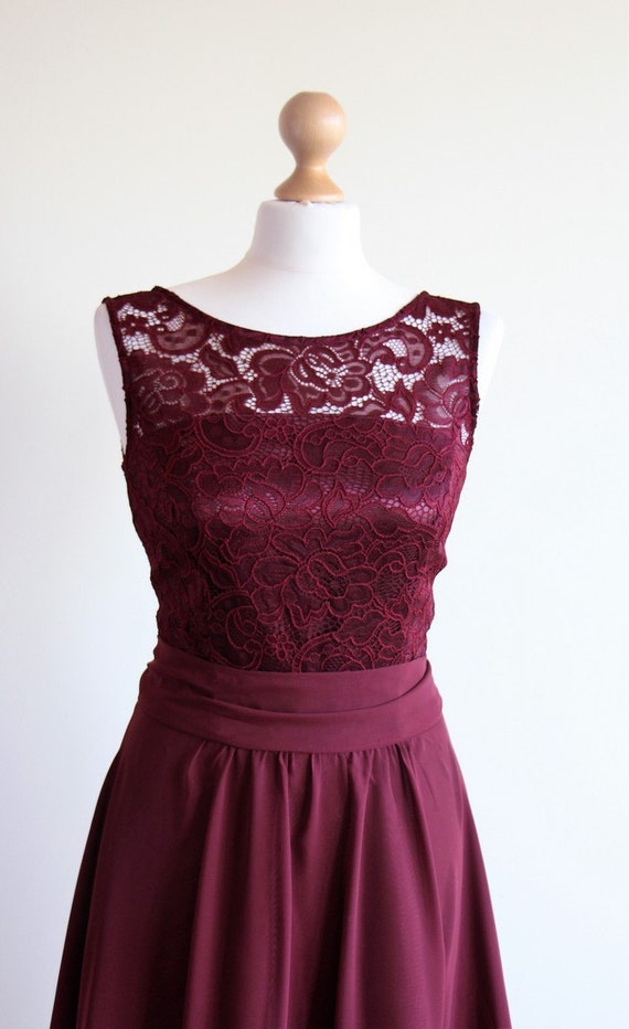 Short Maroon Bridesmaid Dresses 2