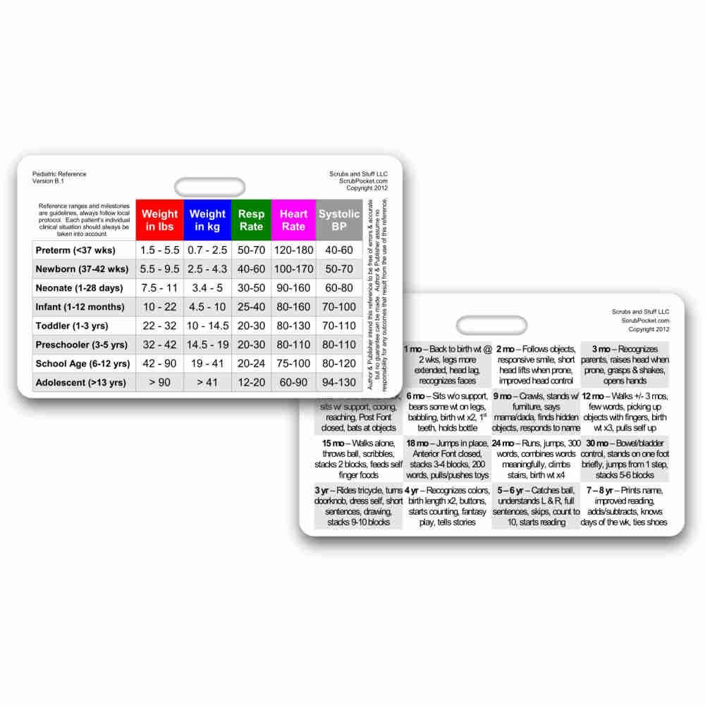 pediatric vital signs developmental milestones horizontal emt vital signs chart