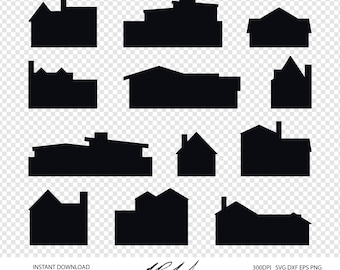 House Digital Cut Files - Digital Files - House SVG - House DXF - Home EPS - House png - Home svg - House Shapes - House silhouette svg, dxf