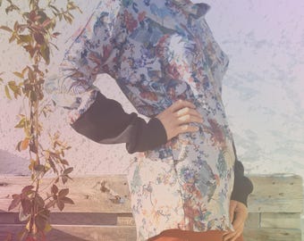 Floral long sleeve top