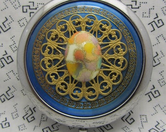 Compact Mirror Makeup Mirror Pocket Mirror Bridesmaid Maid of Honor Gift Bridal Shower Favors Comes With Protective Flo