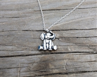 Sterling Silver Elephant Necklace