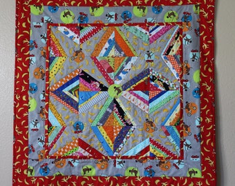 Sock Monkey On Wheels Quilt