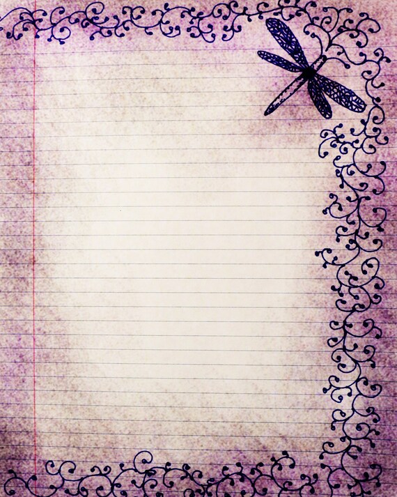 lined stationery paper