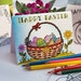 Easter cards to color, printable Easter coloring cards for adults, spring colouring pages, diy Easter crafts, Easter greetings