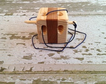 Toy Ariadne's Block - Maze - Handcrafted Wooden Toy Ariadne's Block - Maze - Folk Toy Maze - Ariadne's Block - Wooden Folk Toy