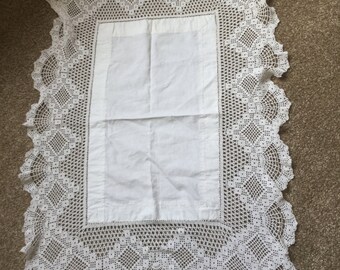 Victorian lace table runner