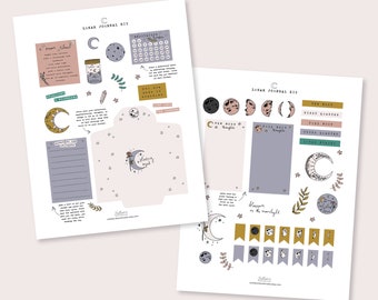lunar journal kit | printable