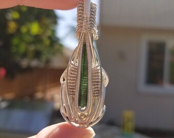 Green tourmaline pendant