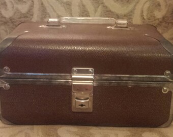 Vintage Makeup Overnight Case