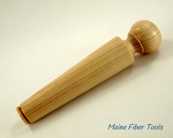 Half Nostepinne- Norway Maple- Center Pull Yarn Ball Winder- Wooden Nostepinne- Maine Fiber Tools