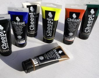 Acrylic paint set, Acrylic paint, Large tubes, set of 7 tubes, Fine art supplies, DIY, Art kit, paint sets, Basic colors, Acrylic painting