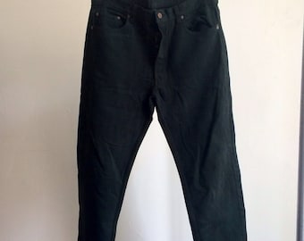 The Vintage Forest Green Levi 501 Jeans