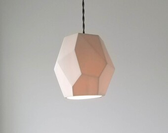 Geometric Porcelain Pendant Light, Modern Lighting