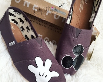 Gray Disney Toms - Mickey/Glove