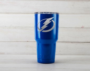 Yeti Tumblers Engraved With Tampa Bay Lightning Personalized Yeti Tumblers 20 oz Tampa Bay Lightning Yeti Gift For Men