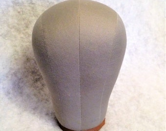 Vintage Milliner's Hat Form Mannequin Head Size 23