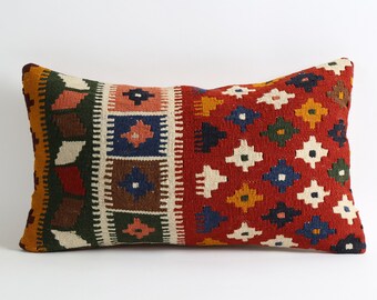 12x20 boho pillow cover, kilim throw pillow, pillow cover, pillow, decorative pillow, gypsy, cushion cover, boho, vintage