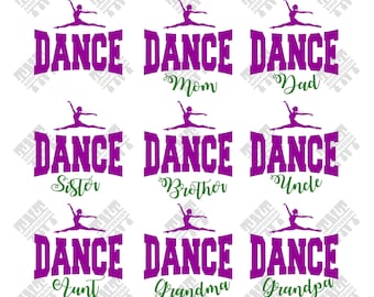 Dance svg - Dance Family svg - Dance Family vector - Dance Family digital clipart for Print, Design or more, files download svg, png, dxf