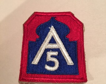 Vintage US Army Patch 5th army corps