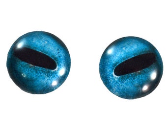 Octopus Glass Eyes - 16mm - Glass Eyes - Blue