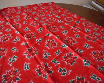 Vintage Christmas Table Cloth