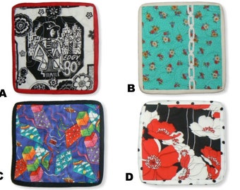 Quilted Potholders, Pot Holders, Trivet, Ladies Gift,Hot Pads,Finger Protectors