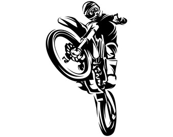 Motocross, Dirt bike, SVG,Graphics,Illustration,Vector,Logo,Digital,Clipart