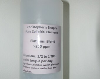 Nano Colloidal Platinum Blend >250 ppm - 32 oz.