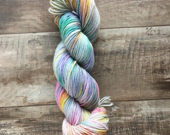 Hand Dyed Sport Weight Yarn, Superwash Merino Wool - Dragonfly Wing (Dyed to Order)