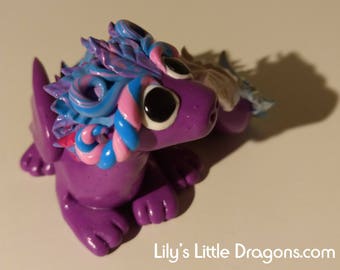 Handmade purple dragon