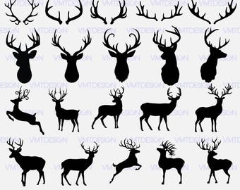 Deer svg - Deer vector - Deer Silhouette - Deer silhouette for Design or more, files download svg, eps, png, jpg