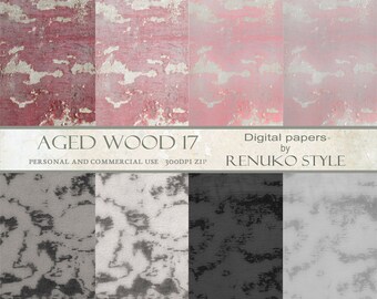 Aged wood 17 Distressed Wood Scrapbook Papers Photoshop Backgrounds