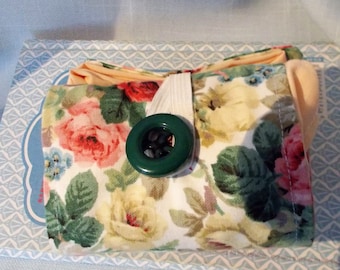 Rose Print Cotton Folding Shopping Bag Market Bag ECO Friendly Bag