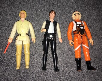 Vintage Star Wars figures from 1977